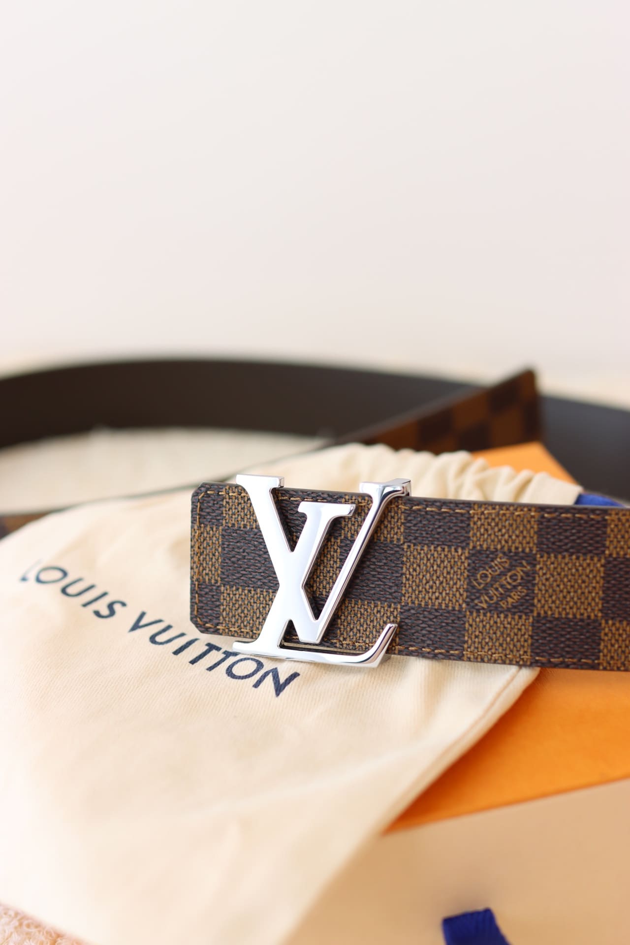 DÂY LƯNG LOUIS VUITTON SQUARE BROWN MONOGRAM Khóa bạc