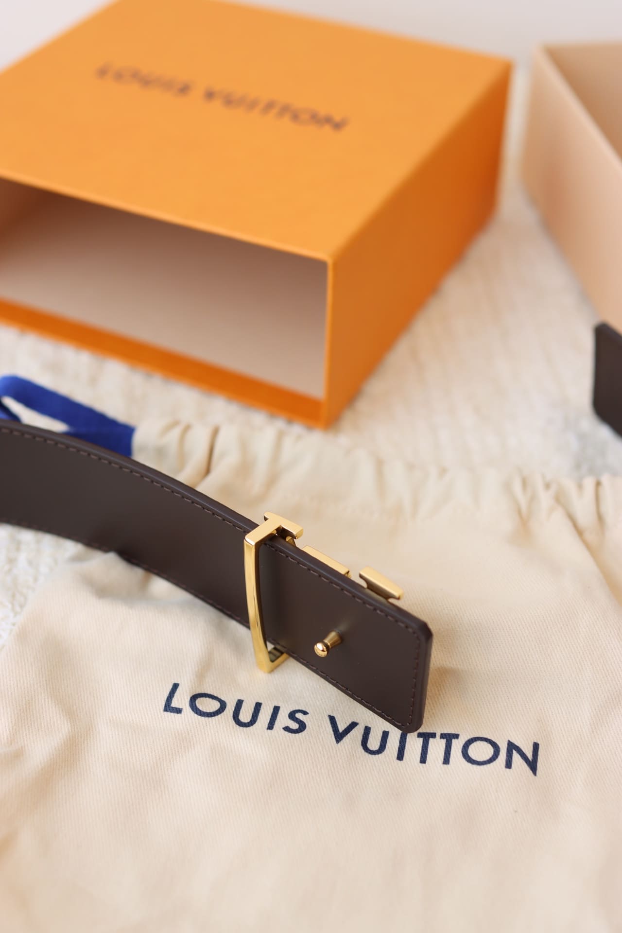 DÂY LƯNG LOUIS VUITTON LV BROWN MONOGRAM Khóa vàng