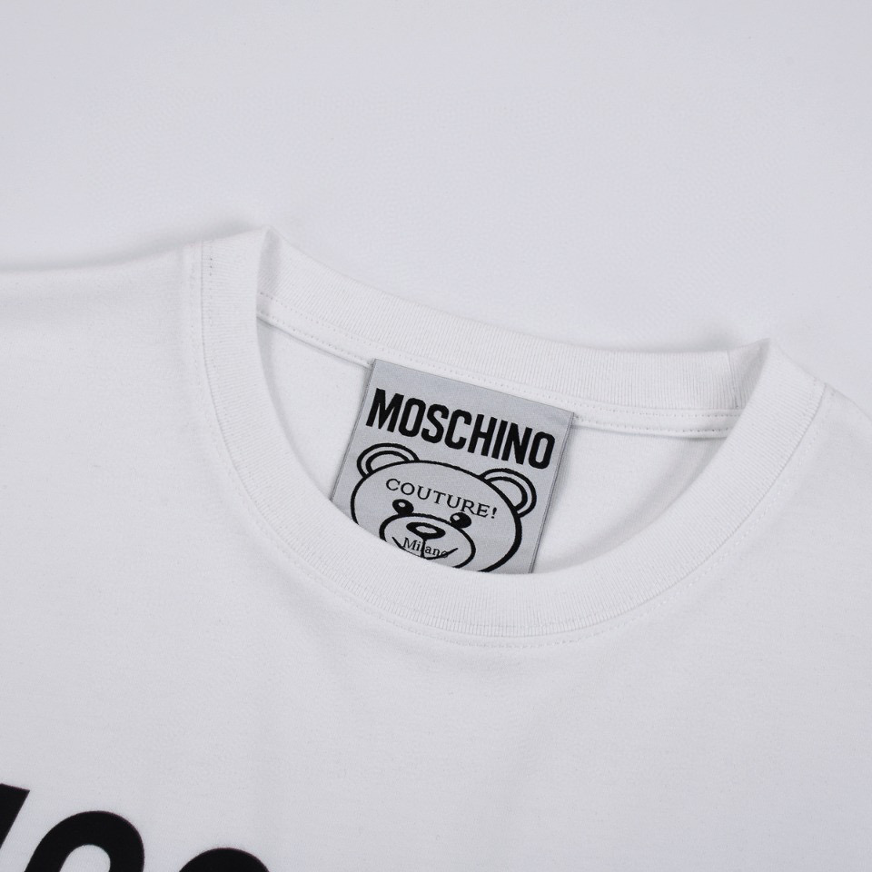ÁO MOSCHINO print cotton jersey T-shirt