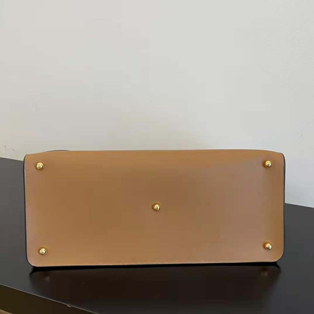 TÚI Fendi Way Medium Made of Camellia-Colored Leather Bag-Brown
