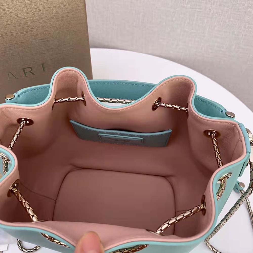TÚI Bvlgari Women Serpenti Forever Bucket Bag-Aqua