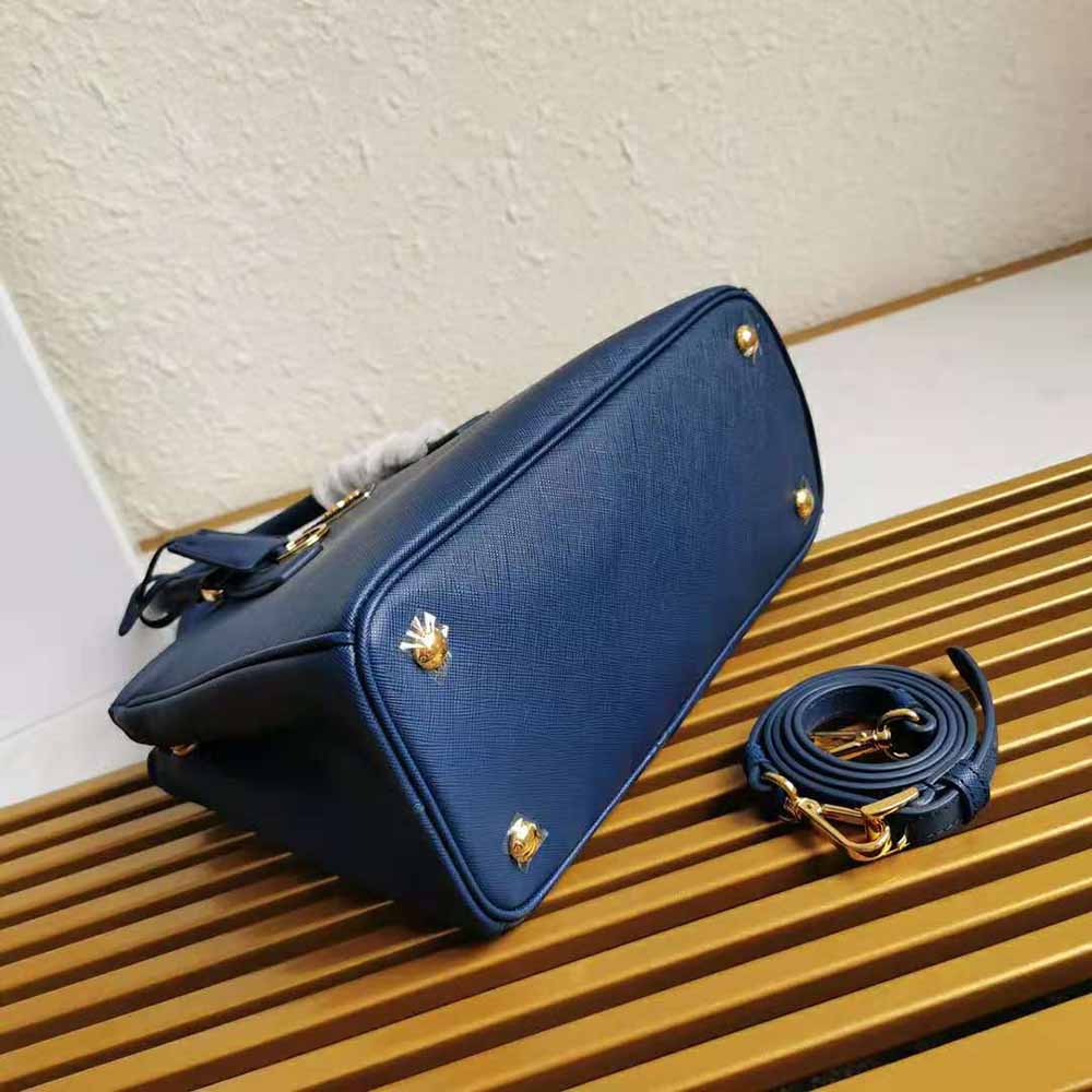 TÚI Prada Saffiano Leather Prada Galleria Bag-Navy