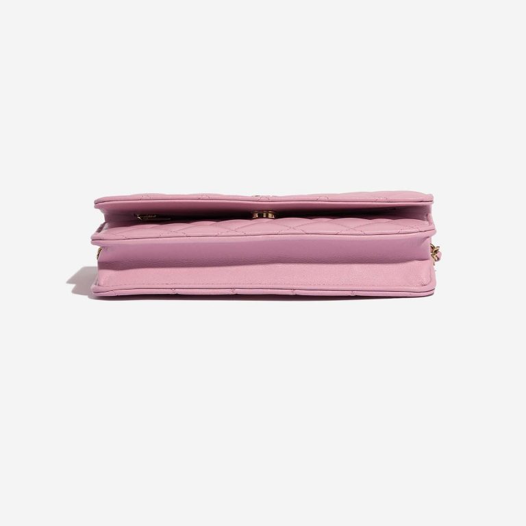 TÚI Chanel Wallet On Chain Lamb Rose WOC