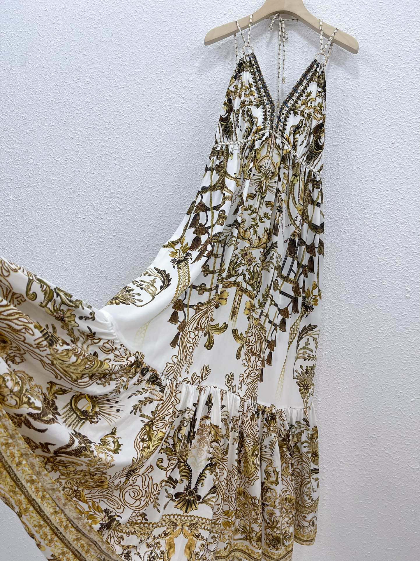 VÁY CAMILLA Flower Sparking Vintage Dress High Classy