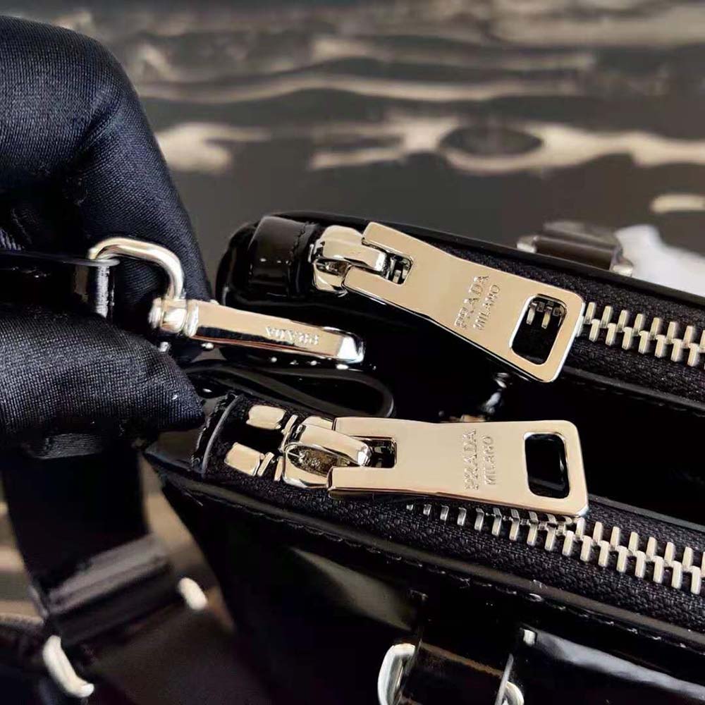 TÚI Prada Women Galleria Brushed Leather Small Bag-Black