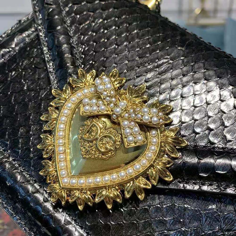 TÚI Dolce Gabbana D&G Small Devotion Bag in Python Skin