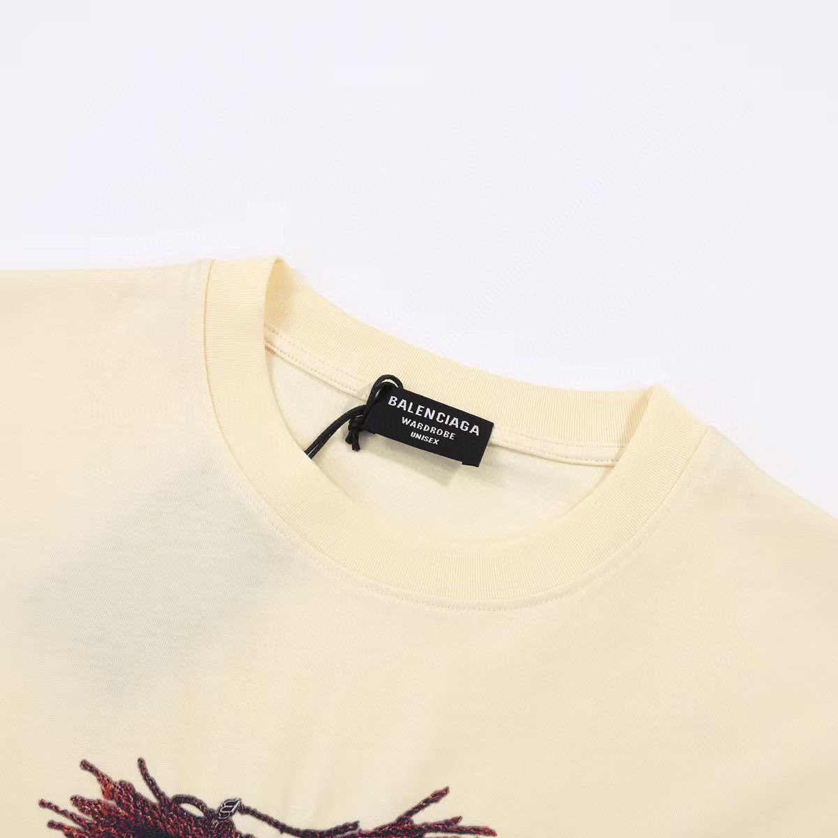 ÁO BALENCIAGA print cotton jersey T-shirt