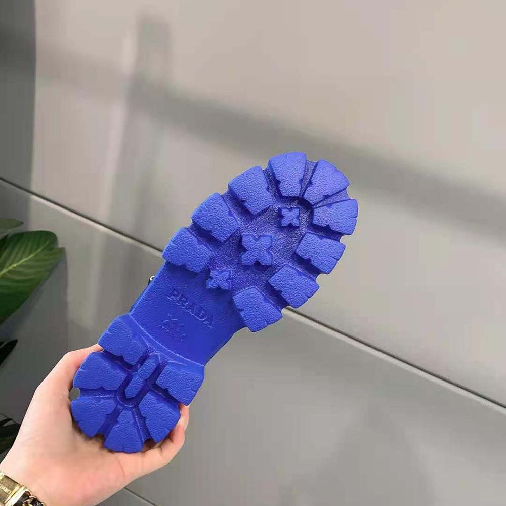 DÉP SANDAL PRADA Foam Rubber Sandals in 55 mm Heel Height-Blue