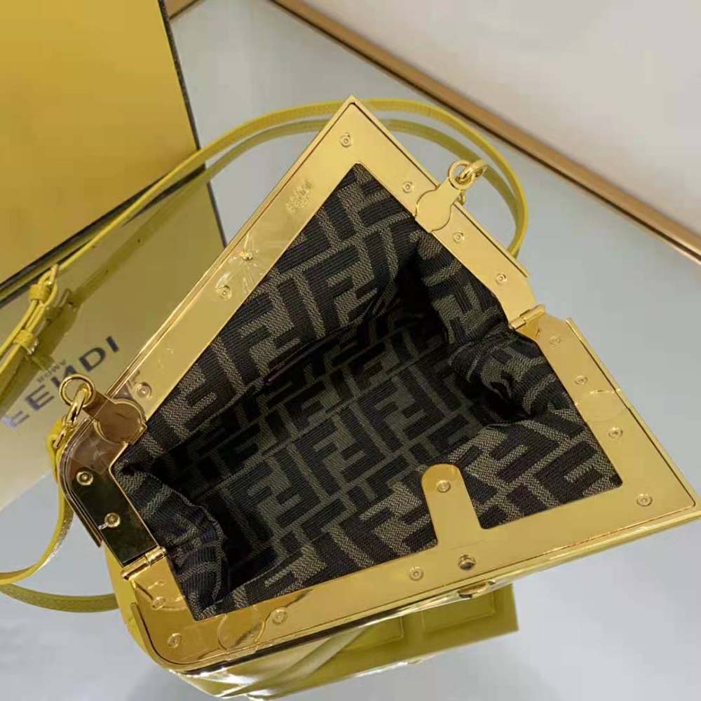 TÚI Fendi Women First Small Yellow Leather Bag