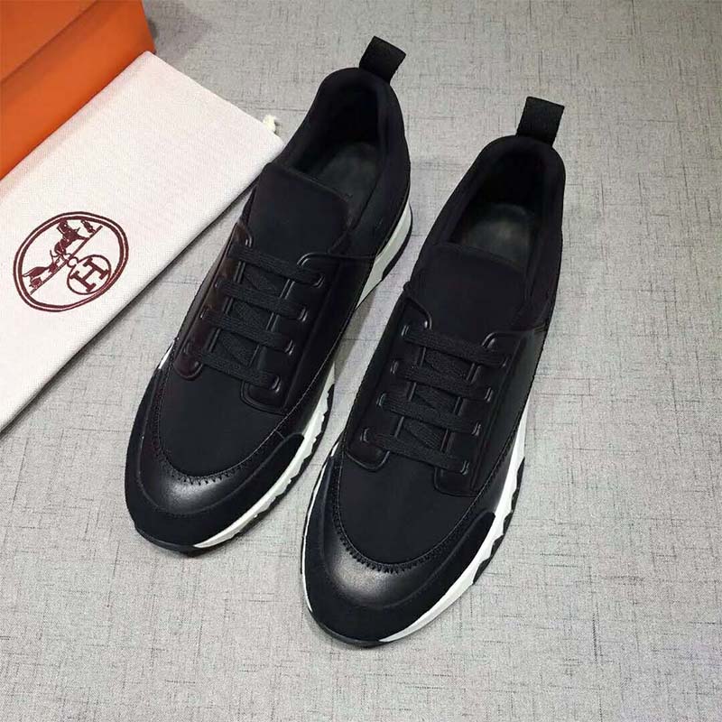 GIÀY Hermes Shoes Stadium Sneaker-White SS2022