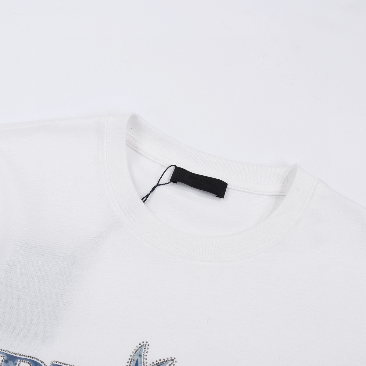 ÁO PRADA print cotton jersey T-shirt