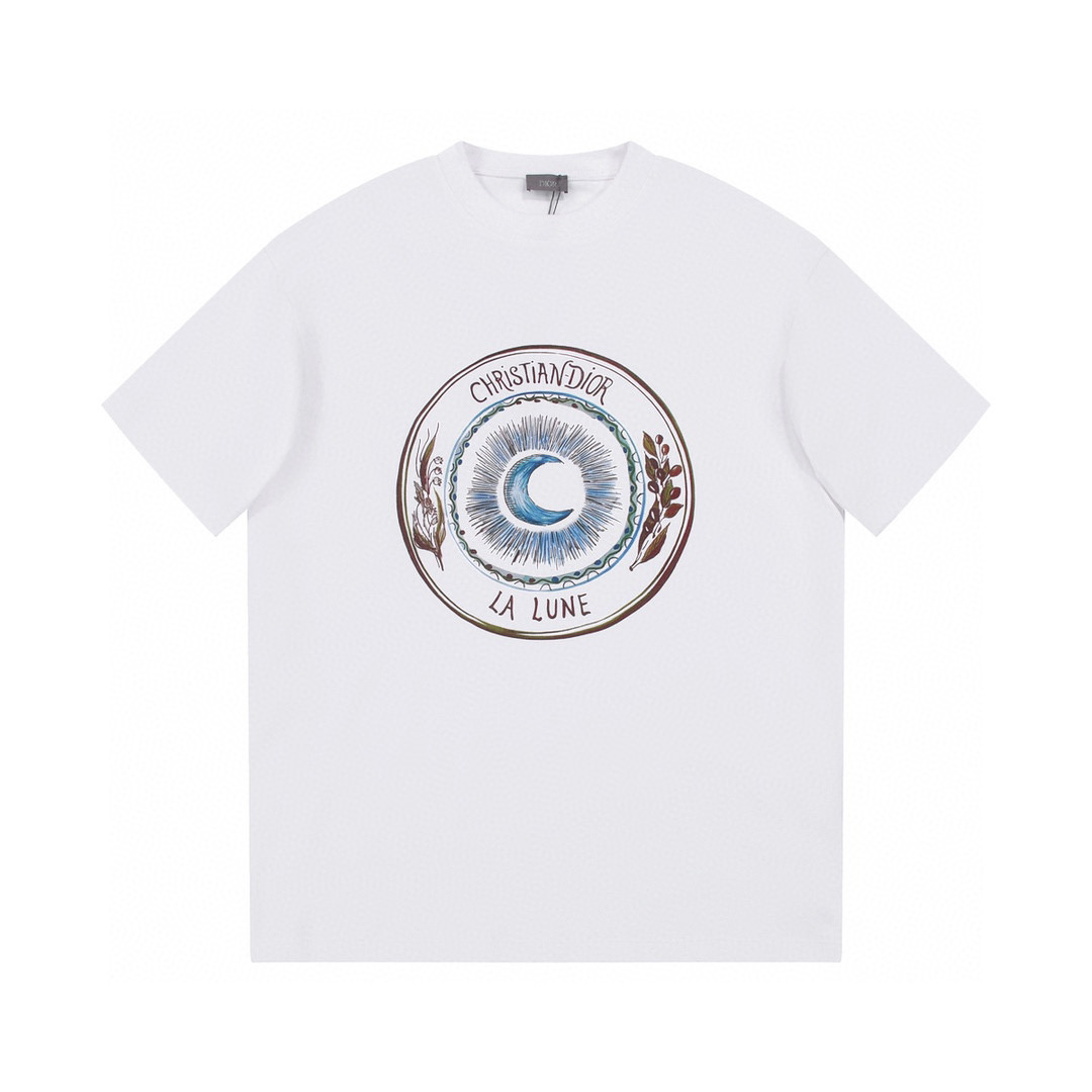 ÁO CHRISTIAN DIOR print cotton jersey T-shirt