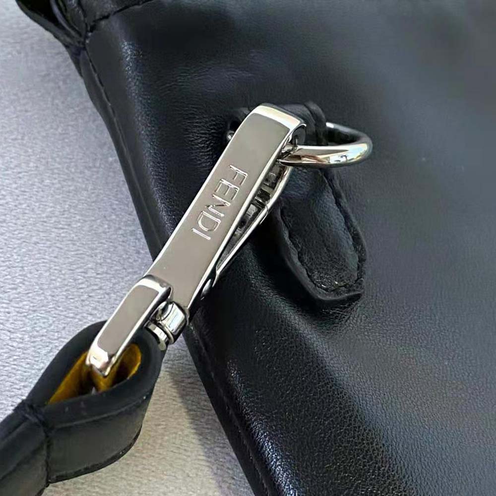 TÚI Fendi Women Wallet on Chain with Pouches Leather Mini-Bag-White