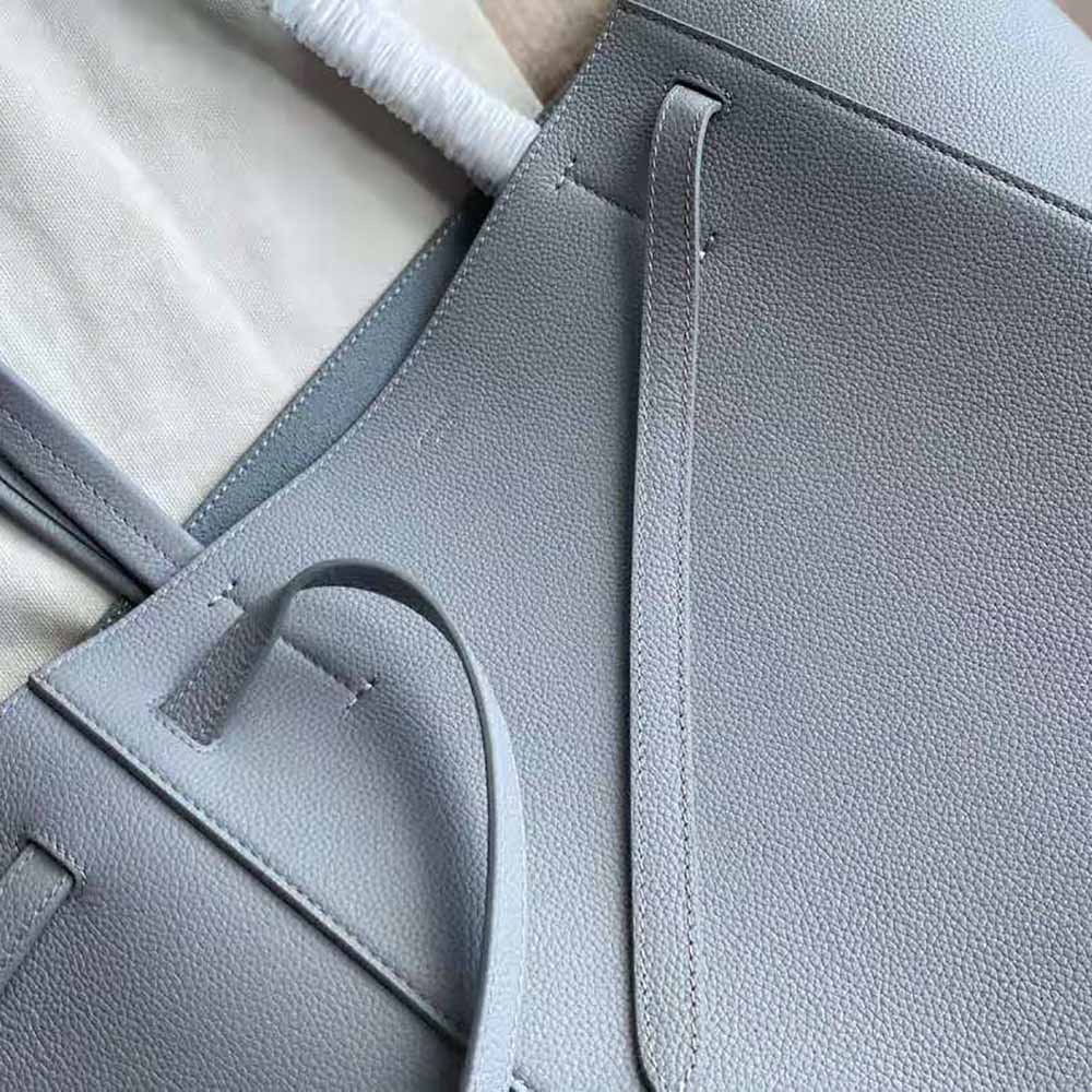 TÚI Celine Women Small Cabas Phantom in Soft Grained Calfskin-Blue