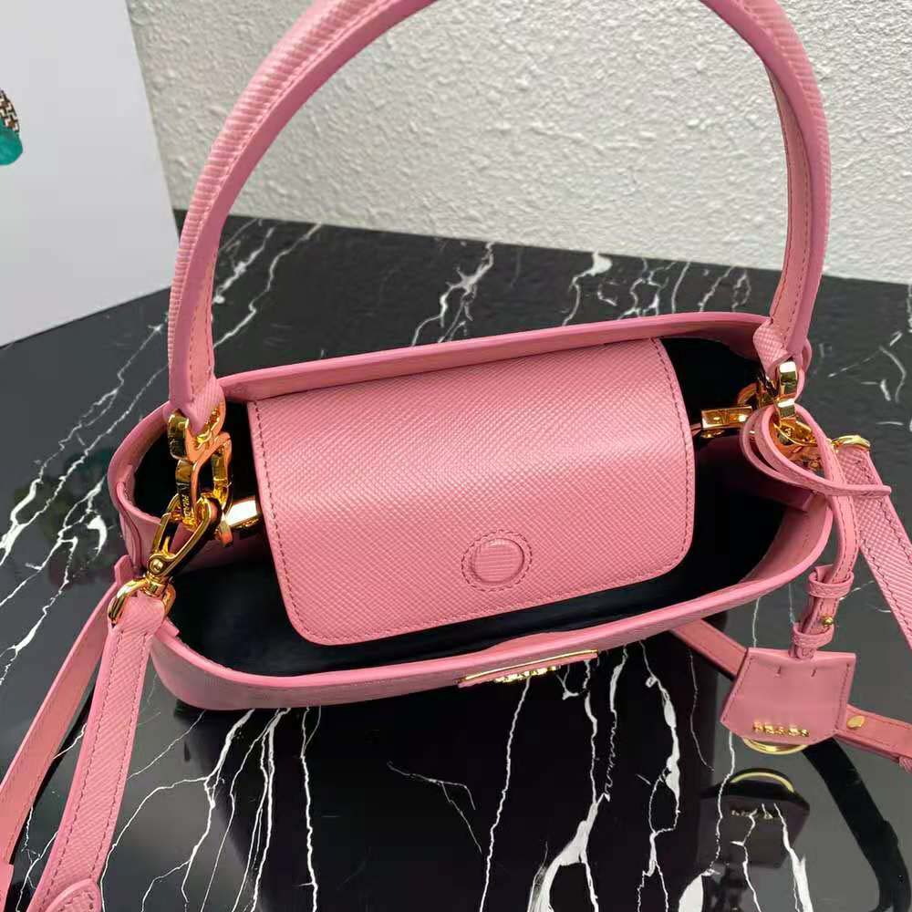 TÚI Prada Saffiano Leather Prada Matinee Bag-Pink