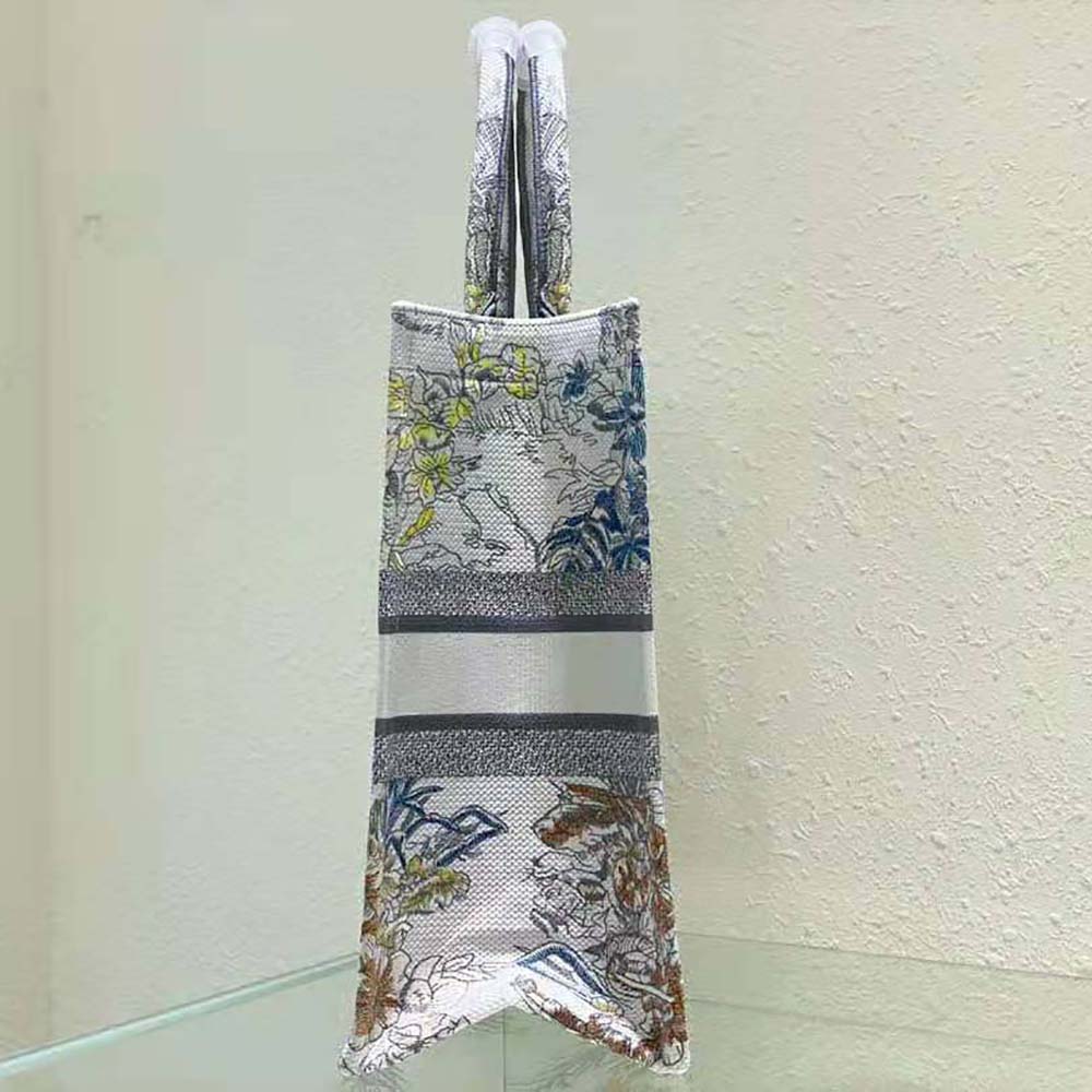 TÚI Christian Dior White Multicolor Rêve D’Infini Embroidery