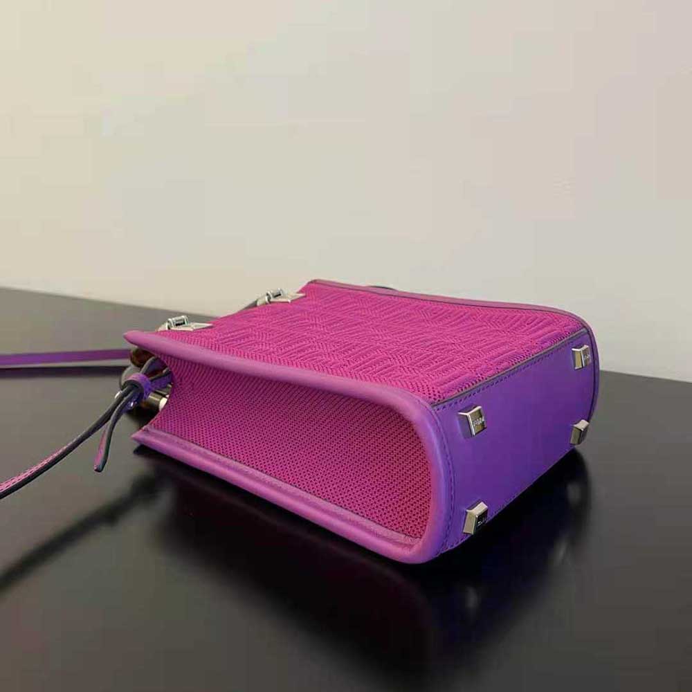 TÚI Fendi Mini Sunshine Shopper FF Fabric Mini-Bag