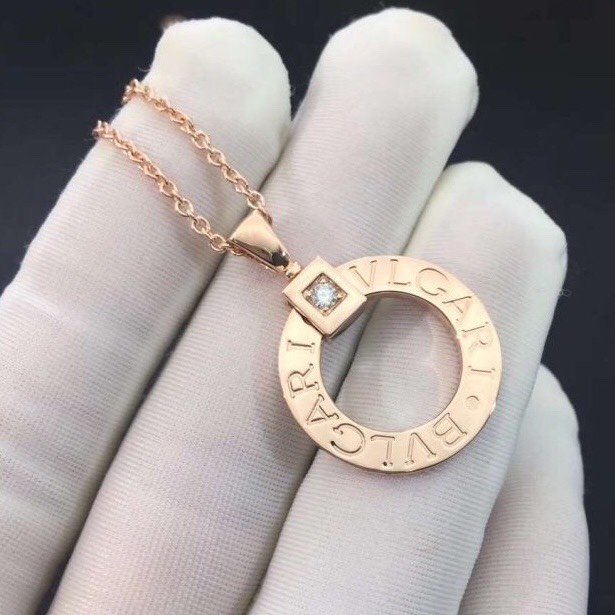 DÂY CHUYỀN BVLGARI DIAMOND AND ROSE GOLD 18K