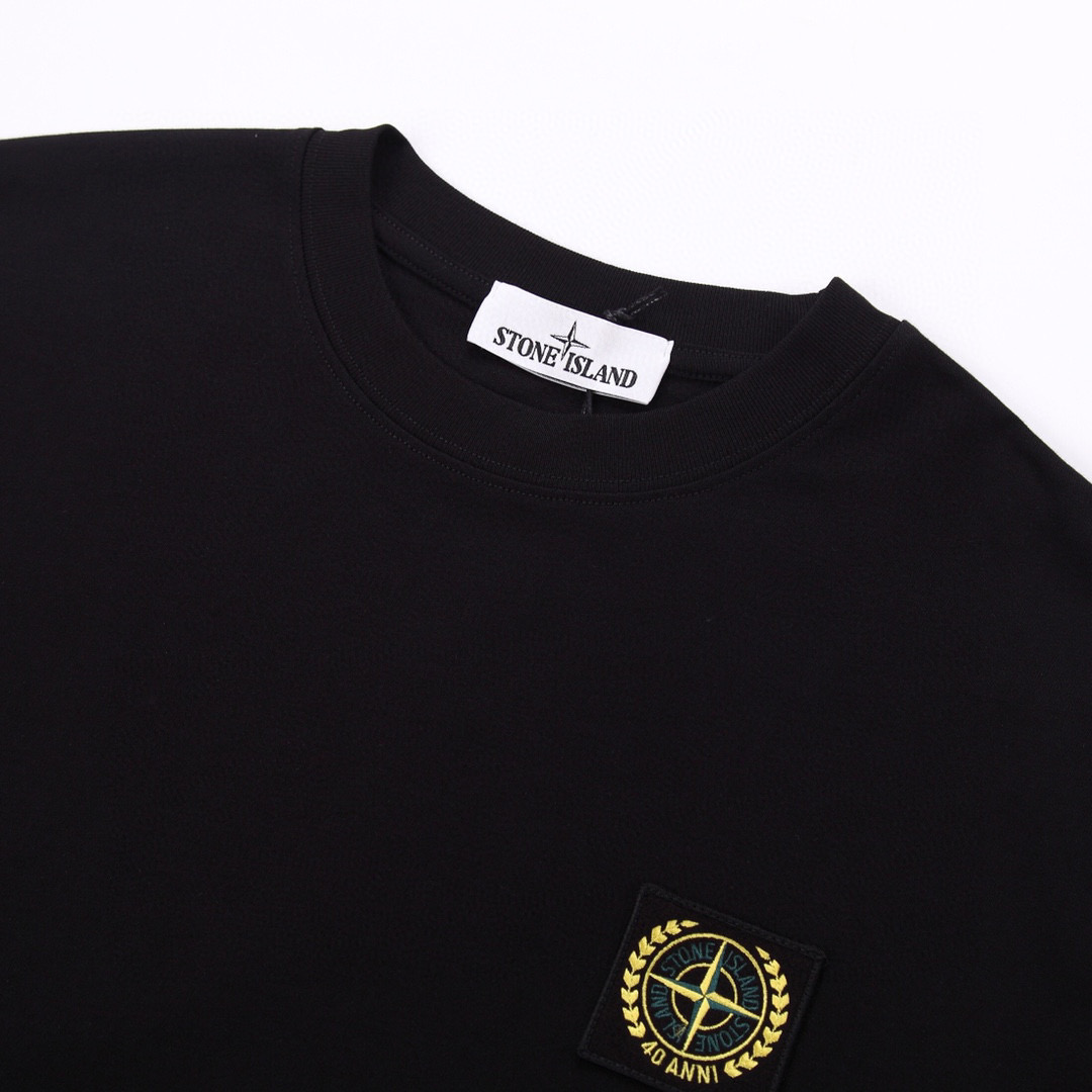 ÁO STONE ISLAND print cotton jersey T-shirt