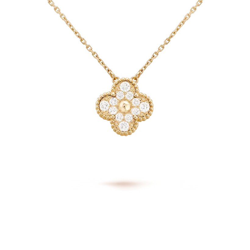 DÂY CHUYỀN VAN CLEEF & ARPELS ALHAMBRA VINTAGE 18K GOLD WITH DIAMOND