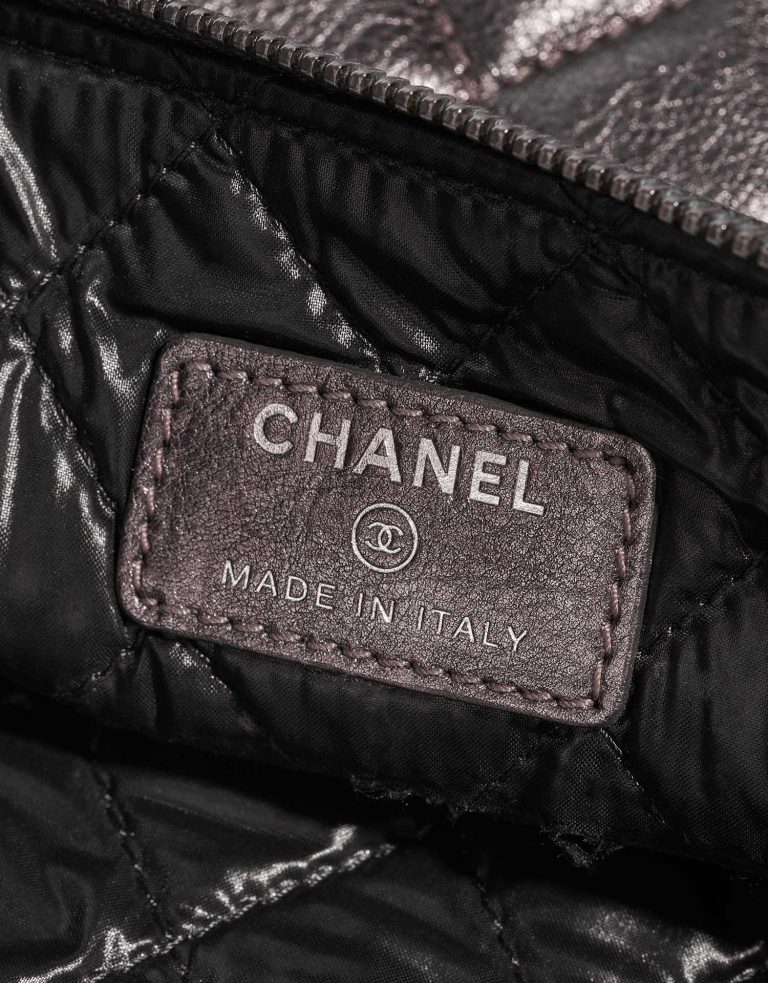 TÚI Chanel Boy Clutch Lamb Grey Metallic da cừu