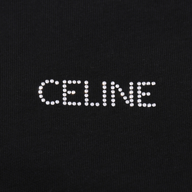 ÁO CELINE PARIS print cotton jersey T-shirt