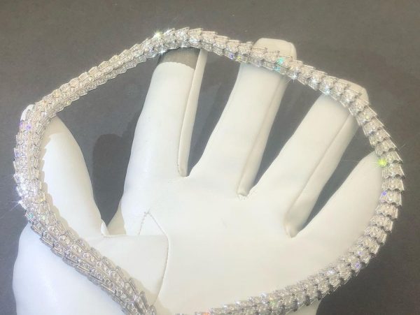 Vòng cổ BVLGARI Full Pavé Diamond Serpenti vàng trắng 18K