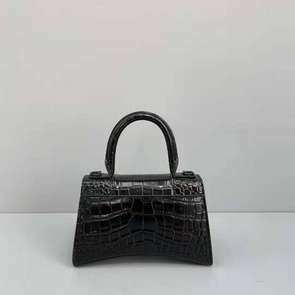 TÚI Balenciaga Hourglass XS Top Handle Bag-Black