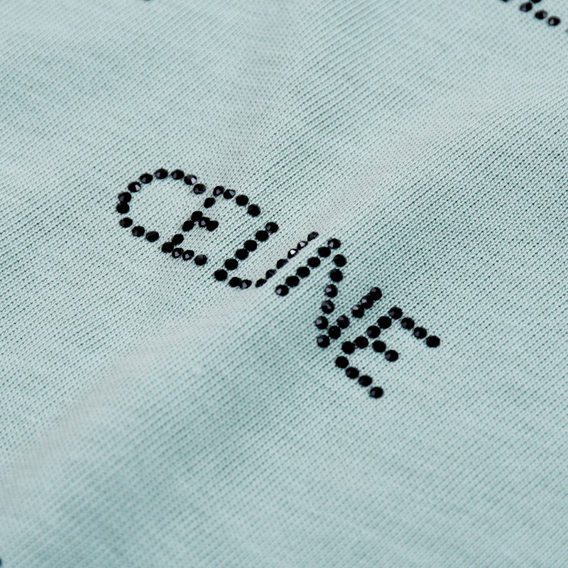 ÁO CELINE PARIS print cotton jersey T-shirt