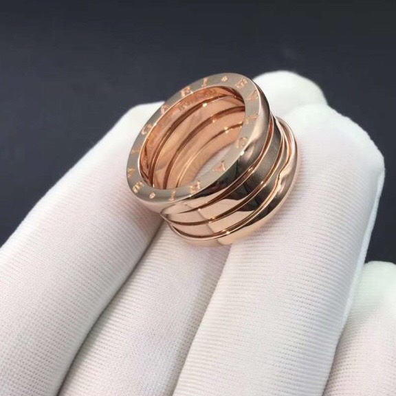 NHẪN BVLGARI B ZERO 1 FIVE BAND ANNIVERSARY ROSE GOLD 18K BẢN KỈ NIỆM