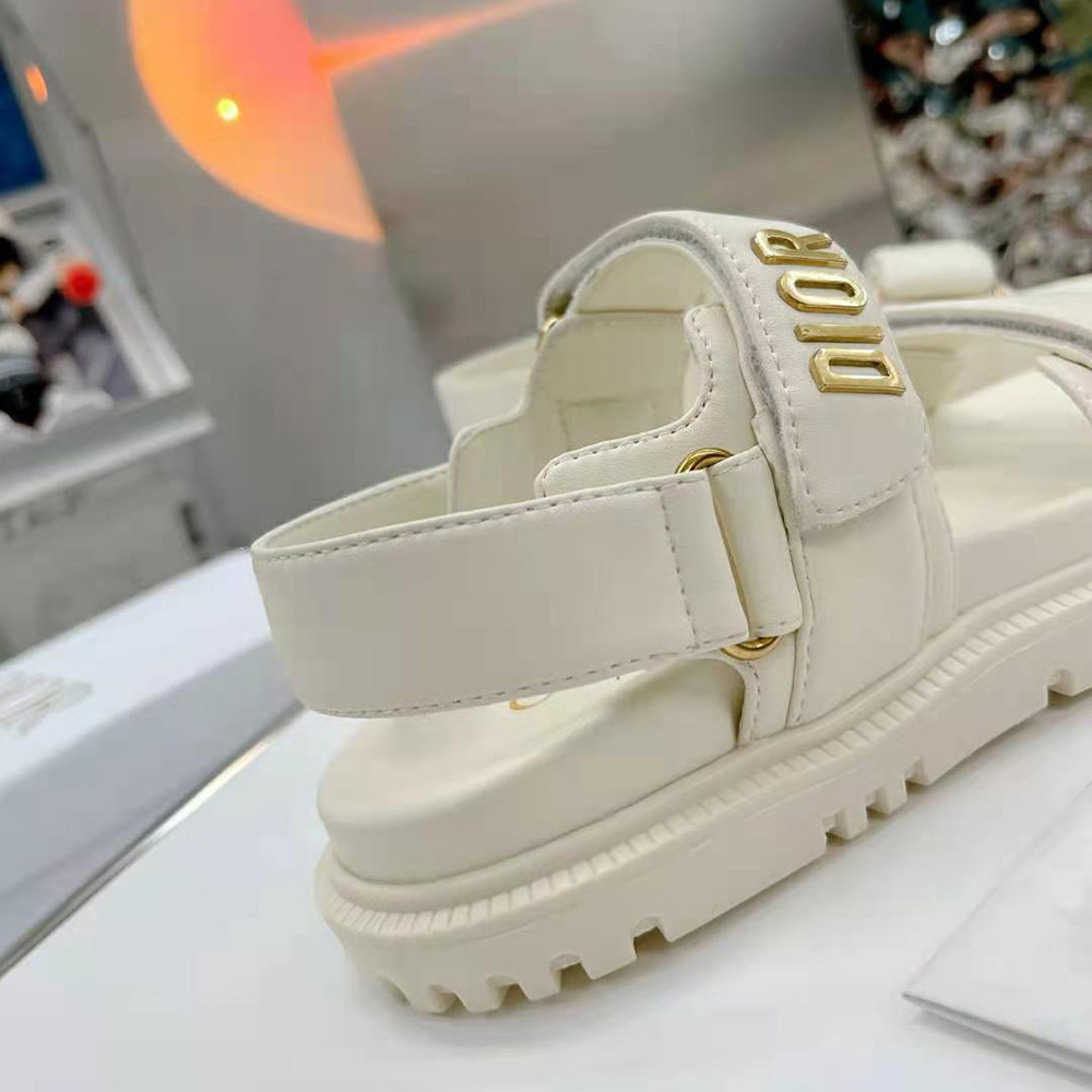 DÉP SANDAL DIOR Dioract Sandal White Lambskin