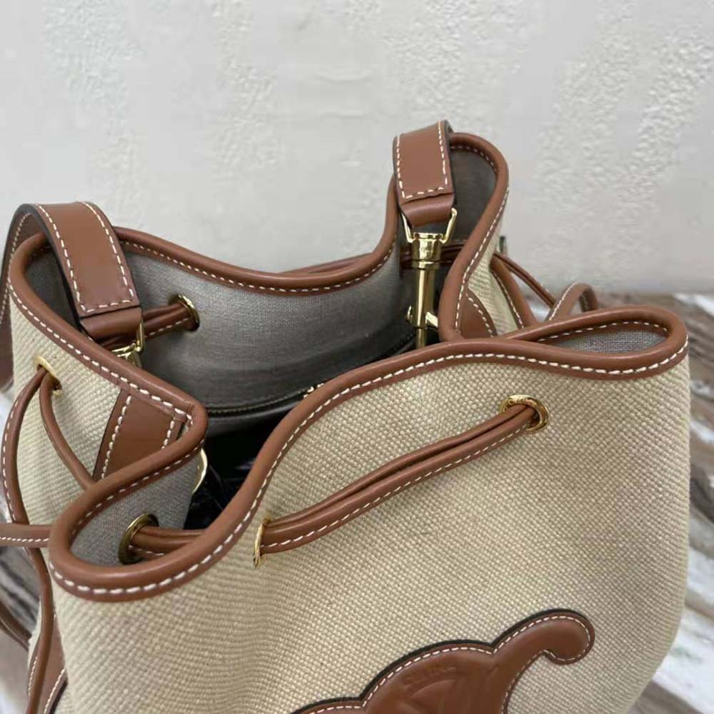 TÚI Celine Seau Marin in Textile and Calfskin