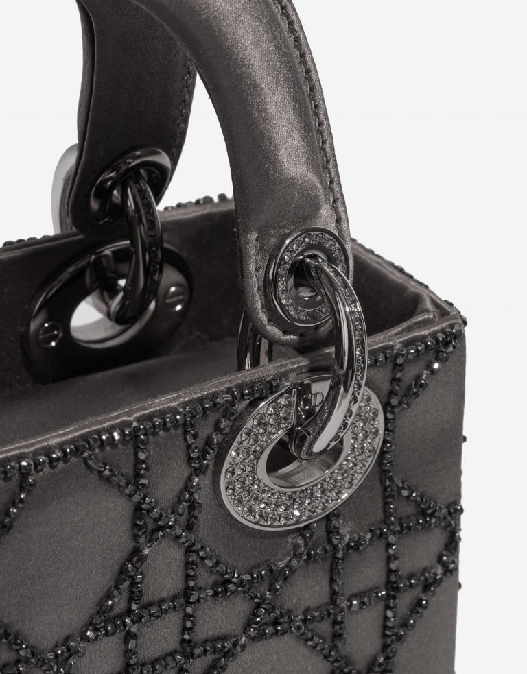 TÚI Dior Lady Mini Satin Grey