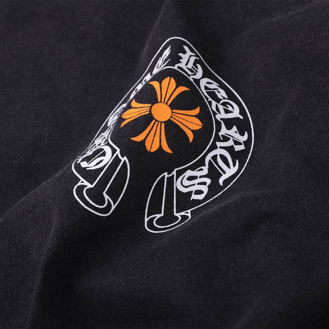 ÁO CHROME HEART print cotton jersey T-shirt