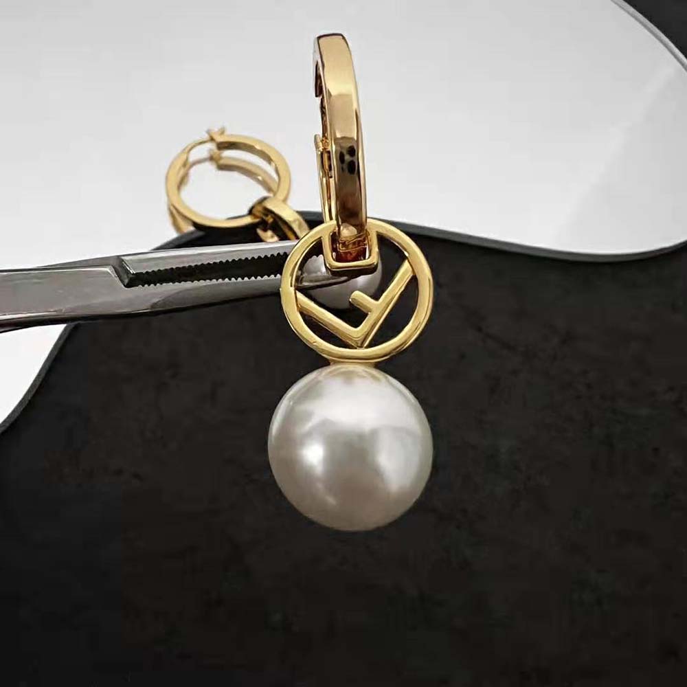 BÔNG TAI Fendi Women F Is Fendi Earrings Gold-Colored Earrings