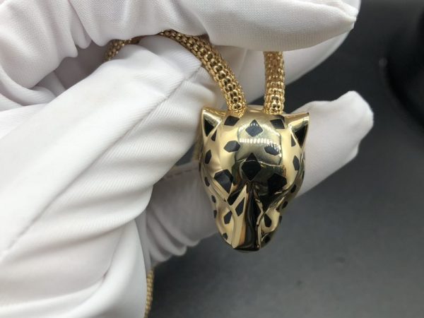 Vòng tay Cartier Panthere Onyx đen vàng hồng 18K