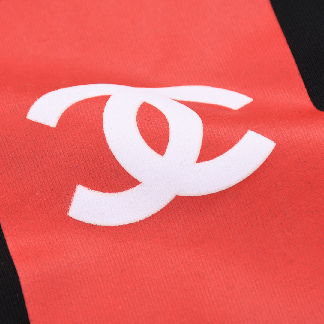 ÁO CHANEL print cotton jersey T-shirt