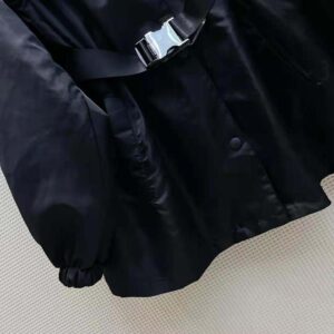 ÁO Prada Women Light Re-Nylon Safari Jacket-Black