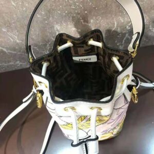 TÚI Fendi Women Mon Tresor Fendace Fendace Printed Pink Silk Mini Bag