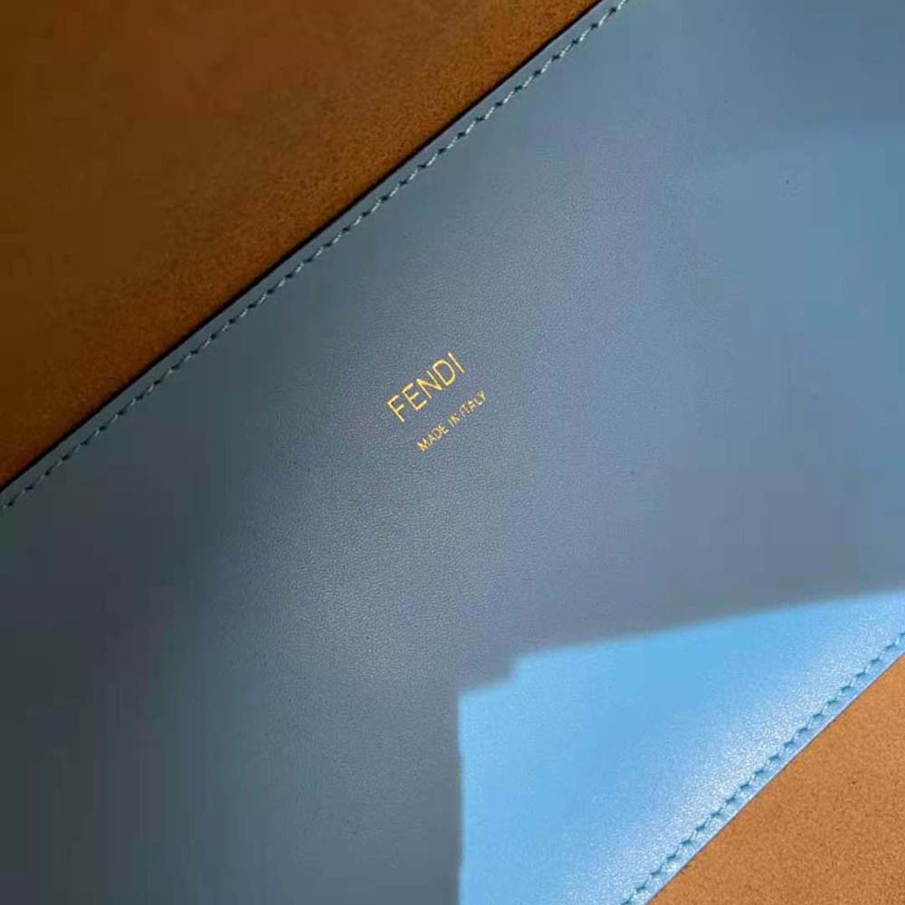 TÚI Fendi Sunshine Medium Leather Shopper-Blue