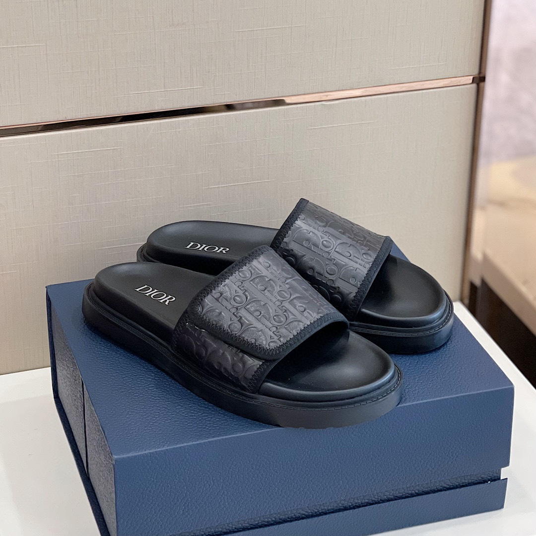 DÉP DIOR OBLIQUE MAN SLIPPER