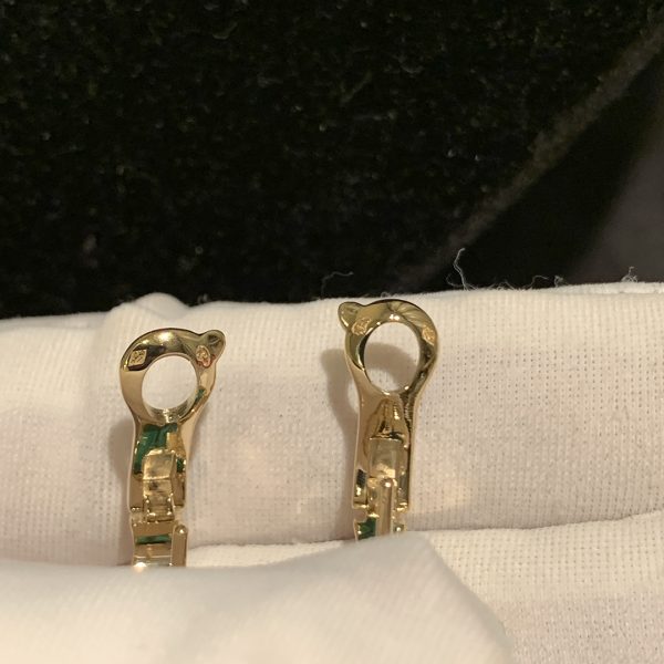 Bông tai Van Cleef & Arpels Vintage Alhambra Malachite vàng hồng 18K
