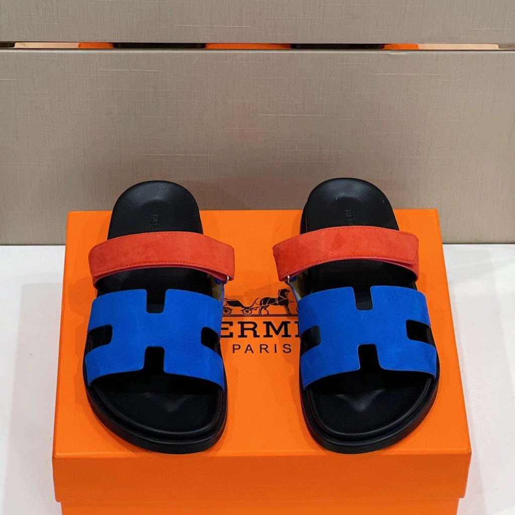 DÉP HERMES Chypre sandal Bleu Electric and Orange