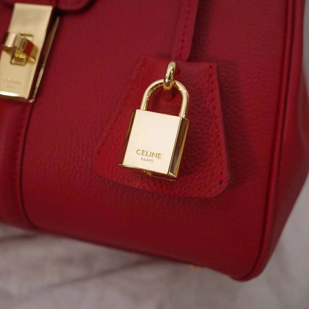 TÚI Celine Women Small 16 Bag in Grained Calfskin-Black