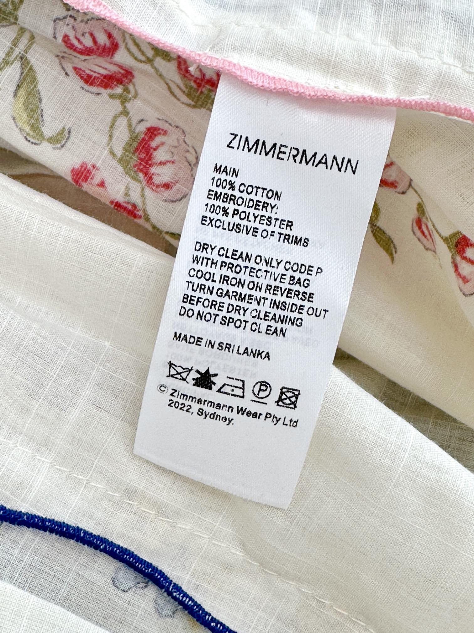 VÁY ZIMMERMANN Flower Long Vintage Dress