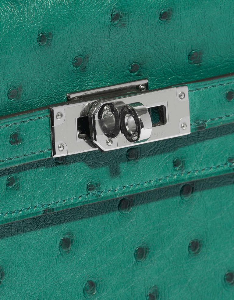 TÚI Hermès Kelly Long Wallet Ostrich Vert Verone