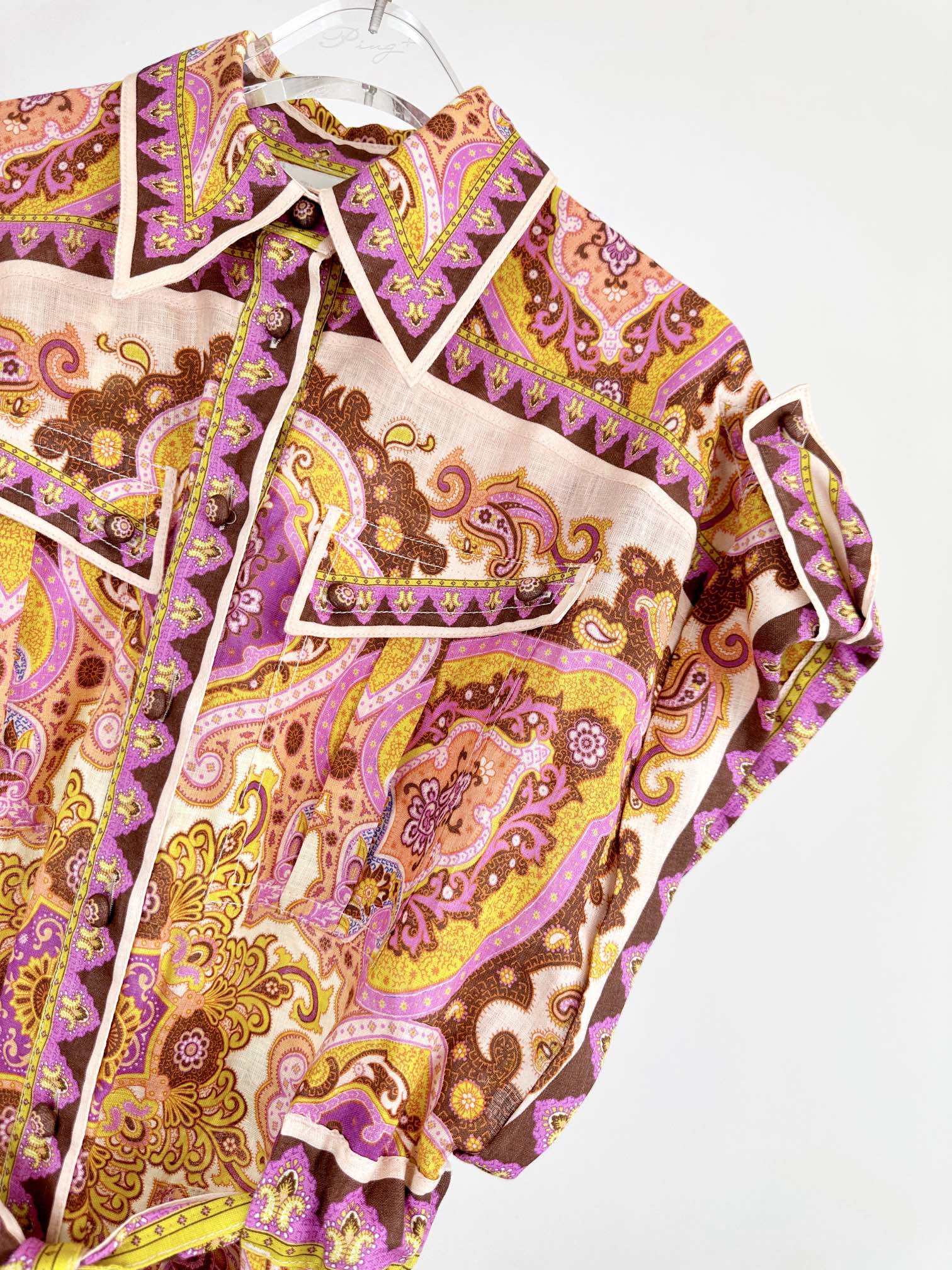 VÁY ZIMMERMANN Violet Flower Vintage Dress