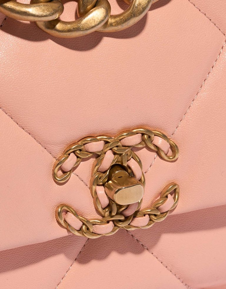 TÚI Chanel 19 Flap Bag Large Lamb Peach