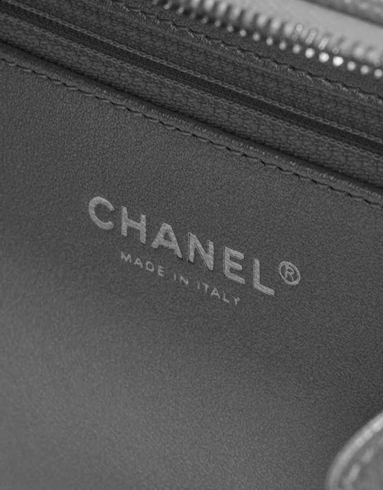 TÚI Chanel Vanity Case Medium Caviar Silver