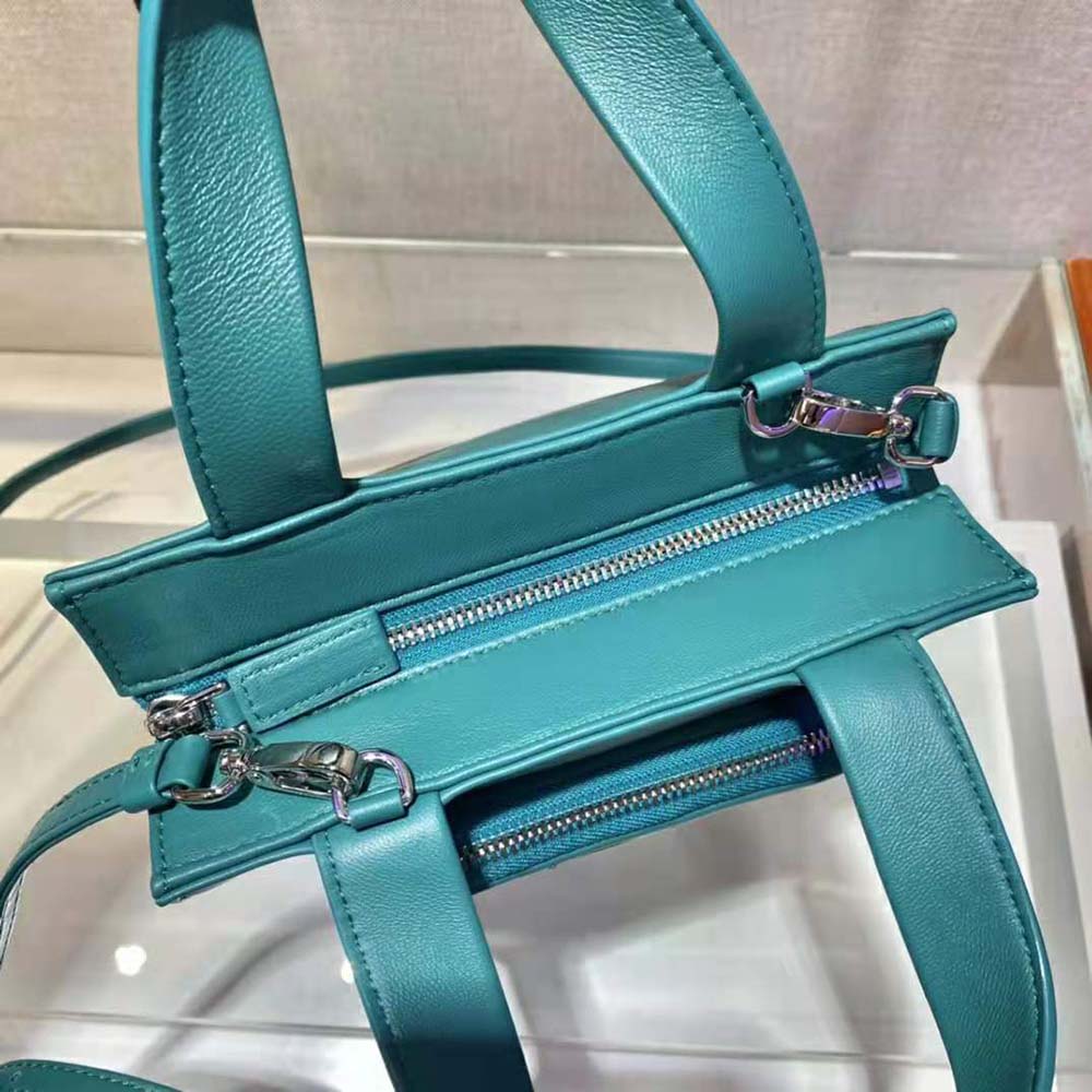 TÚI PRADA Nappa Leather Tote Bag-Lime